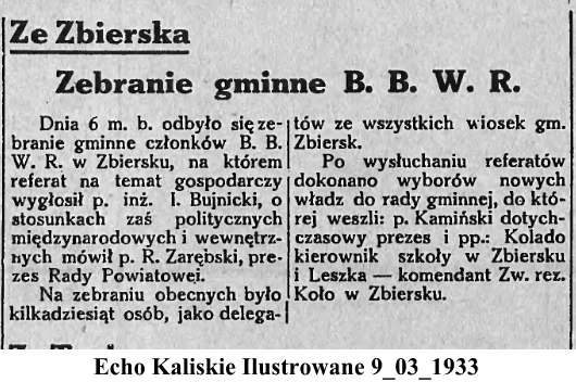 echo kaliskie ilustrowane9 03 1933