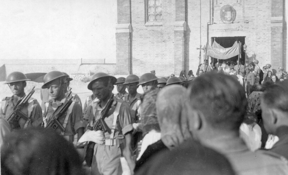 Porto Potenza Picena procesja Boże Ciało 1946 rok