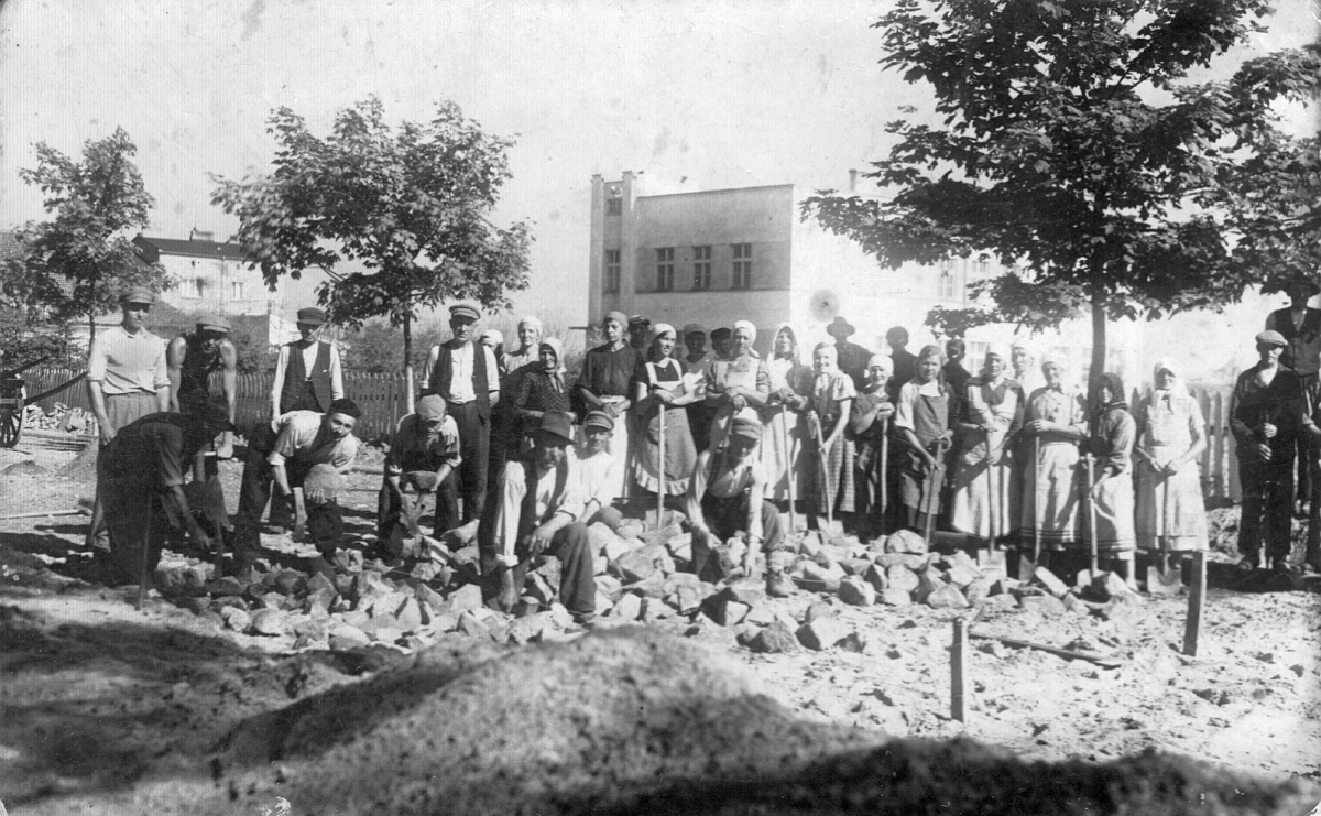 budowa drogi lata 30