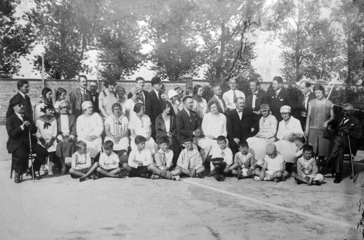 otwarcie kortu w zbiersku ok 1920